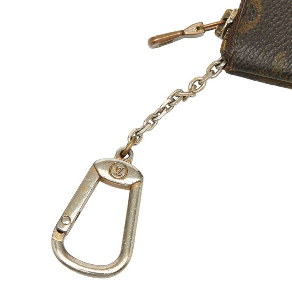 Louis Vuitton Monogram Pochette Clé Wallet/Coin Purse M62650 Brown Leather Wo... - Picture 6 of 9